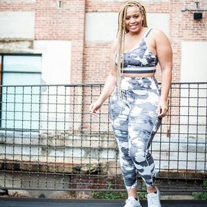 2 piece plus size workout set